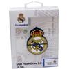 CYPBRANDS, CYP Brands Real Madrid USB-11-RM Pendrive Rubber Scudo, 16 GB Unisex Kids, White, 1 x 4.2 x 5.8 cm