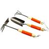 De Luca Coltellerie KIT attrezzi da giardino Trapiantatore Mini Forca Rastrello Coltivatore 3 denti