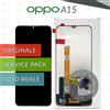 OPPO DISPLAY ORIGINALE OPPO A15 CPH2185 SCHERMO SERVICE PACK TOUCH SCREEN LCD VETRO