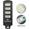 Lampione stradale faro led 120 watt con pannello solare luce fredda crepuscolare