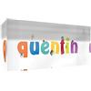 Little Helper Souvenir decorativo in acrilico trasparente lucido come Diamante Stile Illustrativo colorato con il nome di Giovane Ragazzo Quentin 5 x 15 x 2 cm piccolo