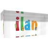 Little Helper Souvenir decorativo in acrilico trasparente lucido come Diamante Stile Illustrativo colorato con il nome di Giovane Ragazzo Ilan 5 x 15 x 2 cm piccolo