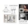 DE SANTIS ARGENTERIE SET CRISTALLO DECANTER per VINO con 2 CALICI BALON e LASTRE in ARGENTO 925% 6552