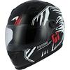 Astone Helmets - Casque intégral GT2 Graphic Predator - Casque idéal milieu urbain - Casque intégral en polycarbonate - Black/white XL