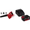 Einhell Soffiatore cordless TE-CB 18/180 Li-Solo Power X-Change, Li-Ion, 18 V, flusso d'aria soffiante fino 180 km/h + Power-X-Change Starter Kit, Caricabatteria e Batteria da 4000 mAh Li-Ion