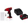 Einhell Pistola Incollatrice a Batteria TE-Cg 18 Li-Solo Power X-Change, Li-Ion, 18 V, Max. 170 °C + Power-X-Change Starter Kit, Caricabatteria e Batteria da 4000 mAh Li-Ion, Nero, Rosso