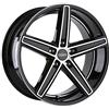 Oxigin 18 concava 7,50 x 19 Offset 40 Bolt Pattern 5,00 x 114.30 Centro foro 72.60 oxachtzehn7519j40bfphd, Nero Full Polish