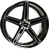 Oxigin 18 concava 10 x 22 Offset 45 Bolt Pattern 5,00 x 108.00 Centro foro 72.60 oxachtze1022 F45bfp, Nero Full Polish