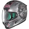 GREX X-lite X-802RR CAFE CLUB - Casco integrale per moto, in fibra composita, cromato, taglia M