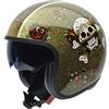 NZI 050369G744XS Casco Rolling 3 Sun con Graphics Skull 'N Roses, Multicolore, Taglia XS
