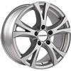 Carmani CA96515H448KS Bolt Circle 5.00 x 112.00 offset 48 Hub centraggio 57.10 design 9 competizione, Crystal Silver