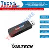 Vultech Lettore di Schede di Memoria Card Reader USB 3.0 SD Micro-SD Vultech CRX-02USB3