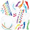 Baker Ross Kit da Intreccio con Pesciolini Arcobaleno per Bimbi - Set per Creazioni Estive per Bambini (Confezione da 6)