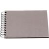 Rössler Papier 1329452490 - S.O.H.O. Album fotografico Wire-O 195 x 145 mm, 40 pagine nere, grigio, 1 pezzo