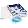 Durable 522319 - CD/DVD Cover Easy, busta per 1 CD/DVD con libretto o 2 CD/DVD, extra resistente, fori per archiviazione, trasparente, confezione da 10 pezzi