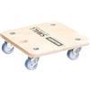WAGNER Carrello da trasporto MM 1353 I 29 x 29 cm I per carichi pesanti, elettrodomestici e mobili I portata 250 kg I foro di presa I molto mobile I certificato FSC® - 20135301