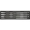 KS Tools 517.1130 Serie di Chiavi a T per Candele, 4 Pezzi, con Snodo Cardanico, Avvitata, Cromata Opaca, con Attacco Quadro per Cricchetti 3/8