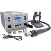 QUICK QU861DW - Stazione saldante professionale ad aria calda, regolabile, 1000 Watt, intervallo di temperatura 100-500 °C, SMD, funzione di calibrazione, standby, sistema di raffreddamento automatico