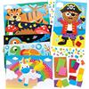 Baker Ross FE502 Kit Mosaico Assortito - Pack of 6, Tessere di mosaico per bambini, attività creative per bambini