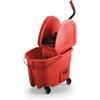 Rubbermaid Commercial Products FG757888 Wavebrake Down Press Combo Mopping Sistema ad Alte Prestazioni, Rosso