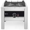 HENDI Fornello a Gas Professionale Hokker per Uso Interno, con Termocoppia e Accensione Elettronica, Compatibile con Gas Propano e Butano, 6,7kW, 425x425x(H)400mm, Acciaio Inox