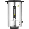 HENDI Bollitore per bevande calde 16L, dispenser acqua calda con parete singola, per vin brulè e acqua bollente, fino a 100°C, 230V, 50/60Hz, 1650W, 357x380x(H)502mm, Inox satinato, PP