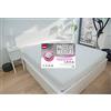 Abeil - Coprimaterasso 100% cotone impermeabile, 60 x 120 cm, colore: Bianco