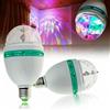 LAMPADA LAMPADINA ROTANTE RGB E27 EFFETTI LUCE LED LUCI DISCOTECA NATALE FESTE