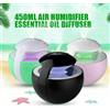 Umidificatore ad ultrasuoni Diffusore di Aromi LED 450ml Auto-Off Aromaterapia