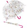 Susino Parapluie cloche transparente enfant - Imprimé dinosaures Ombrello classico, 60 cm, Multicolore