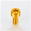 Pro-Bolt LPB510 Alluminio per Tutte Le aziende, M5 x 0,8 mm x 10 mm, Oro, Gold