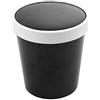 Garcia de Pou 25 pezzi - Vaschette + coperchi 480 ml 18Pe + 340 + 18 Pe G/M2 Ø9,6/7,5 x 10 cm nero cartone