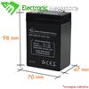 FLA ELectronic BATTERIA AL PIOMBO ERMETICA 6V 4Ah 4,5Ah 5Ah LAMPADE DI EMERGENZA BEGHELLI