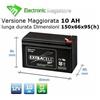 ANFEL BATTERIA ERMETICA RICARICABILE A PIOMBO 12V 12VOLT 10AH 9AH 9AMPERE PER UPS PLUS