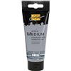 KREUL 85401 - Solo Goya Acrylic Medium, tubo da 100 ml, pasta strutturale granito argento, stucco pastoso, asciuga seta opaca e coprente