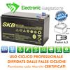 ALCAPOWER - JOIN - EXSTRACELL - SKB Batteria Ricaricabile Ciclica AGM UL12-12 ANFEL IT 12V VOLT 12A AH