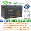 ALCAPOWER-EXTRACELL Batteria al GEL ANFEL UCG12-12 Cicli Profondi di Carica-Scarica 12V 12A AH