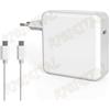 r2digital ALIMENTATORE TIPO C CARICATORE 61W USB Ricarica rapida per Mac Book Pro Samsung
