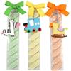 Mopec KD24-Portachiavi con Forma di Treno/Zebra/Cavallo in Una Scatola surtida in Diversi Colori e con Caramelle, Confezione da 3 Pezzi