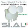 sedea Lnb monoblocco 4 uscite indipendenti satellite Astra e Hotbird dual feed