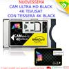 i-can Modulo Cam Nuovo Tivusat HD 4k Tivu sat Smart Cam Tv sat Completo di card Nera