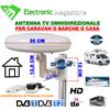 METRONIC ANTENNA TV AMPLIFICATA PER CAMPER OMNIDIREZIONALE CON TAGLIO LTE BALCONE TIR