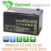 ANFEL BATTERIA 12V 12A PIOMBO GEL ERMETICA ALLARMI UPS 12AH AGM COME FG21202 12FGHL48