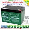 ANFEL Batteria Ciclica AGM Ultracell UL12-12 12V 12Ah 12A Ricaricabile Uso Ciclico