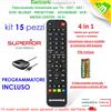 ANFEL KYT DA 15 PEZZI DI Telecomandi Universali Compatibile Tv Lcd Led DVBT DVD ECC...