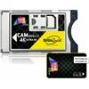 Digiquest Cam TIVUSAT 4K ULTRA HD con scheda modulo tv sat per decoder tessera smart card