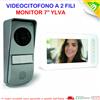 AVIDSEN VIDEOCITOFONO SISTEMA A 2 FILI SCHERMO 7' GAMMA YLVA COLORE BIANCO