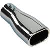 AUTO-STYLE Terminale scarico Flat 80x50x165 38-50 mm