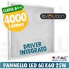VTAC EVOLUTION PANNELLO LED SOFFITTO 60x60cm 25w 4000 LUMEN A++ VTAC EVOLUTION NATURALE FREDDO