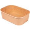 Garcia de Pou 50 pezzi - Contenitori rettangolari 500 ml 330 + 30 Pe G/M2 17,3 x 12,3 x 4,1 cm Natural Kraft